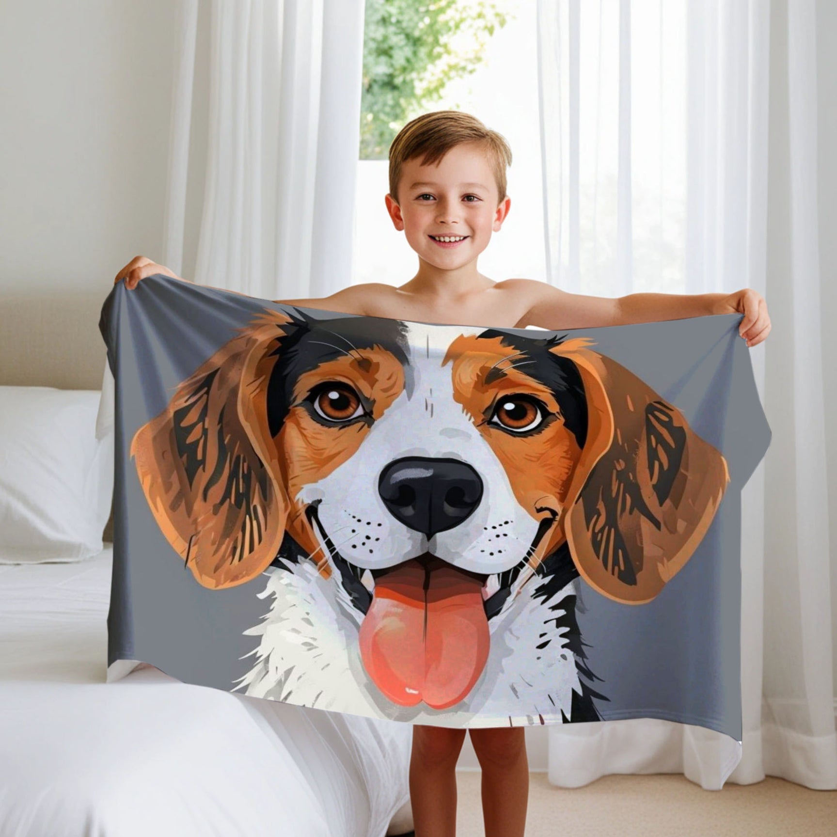 Dog personalized name blankets - Doggy Delight