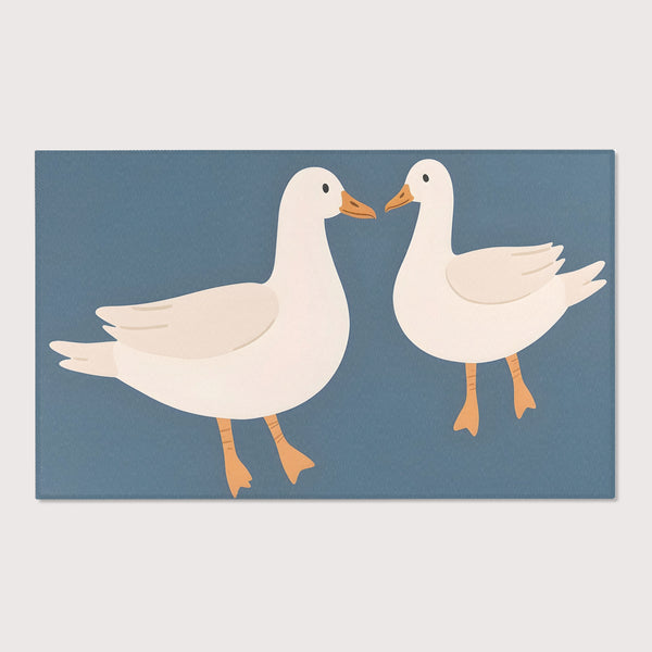 Nursery and Kids Goose Rug - Quack Quack Chat