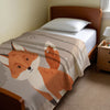 Fox personalized name blankets - Foxy Fluff