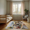 Construction Area Rug for Kids and Nursery Rooms - Harvest Hustler