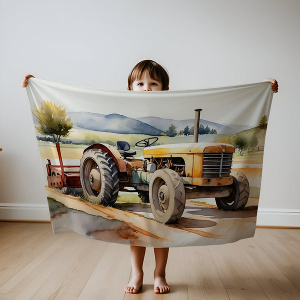 Construction personalized name blankets - Harvest Hustler