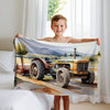 Construction personalized name blankets - Harvest Hustler