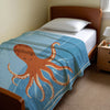 Octopus personalized children's blankets - Ocean Eight