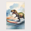 Kids and Nursery Dinosaur Area Rug - Roaring Surfer