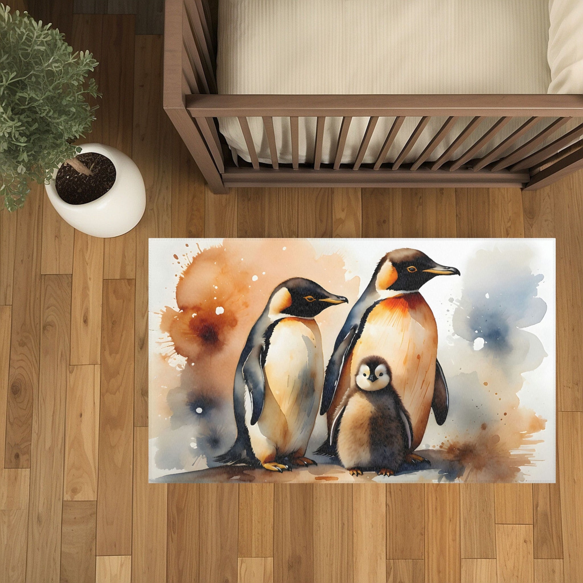 Penguin Rug for Kids and Nursery Rooms - Waddle Squad