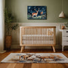 Deer Area Rug for Nursery and Kids Rooms - Gentle Grazers