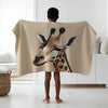 Giraffe personalized blankets for kids and babies - Giggling Giraffe