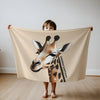 Giraffe personalized blankets for kids and babies - Giggling Giraffe