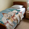 Polar Bear personalized name blankets - Bear Huddle