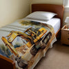 Dinosaur personalized name blankets - Tyranno Trencher