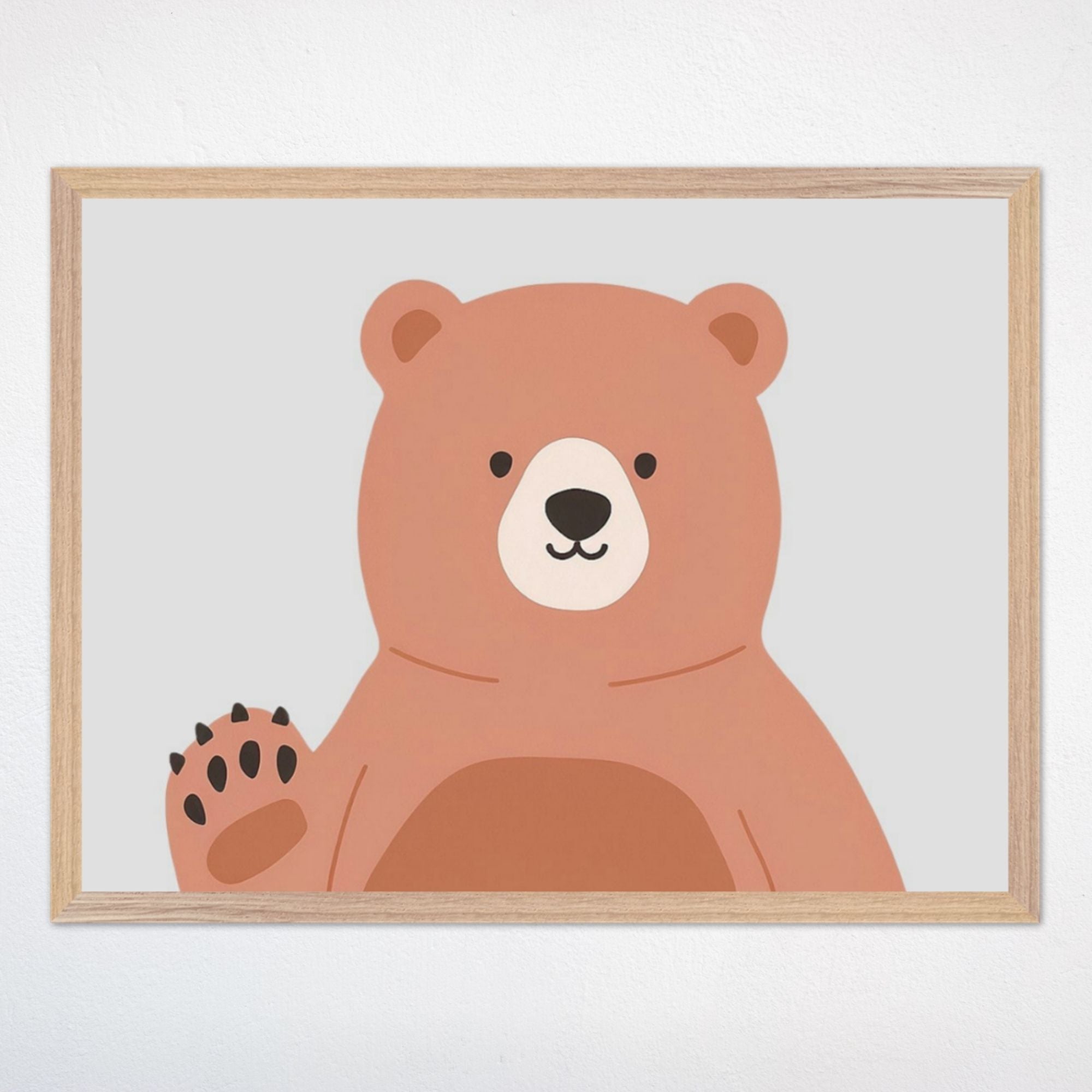 Bear Wall Art for Nursery and Kids Rooms - Gentle Giant Greeting