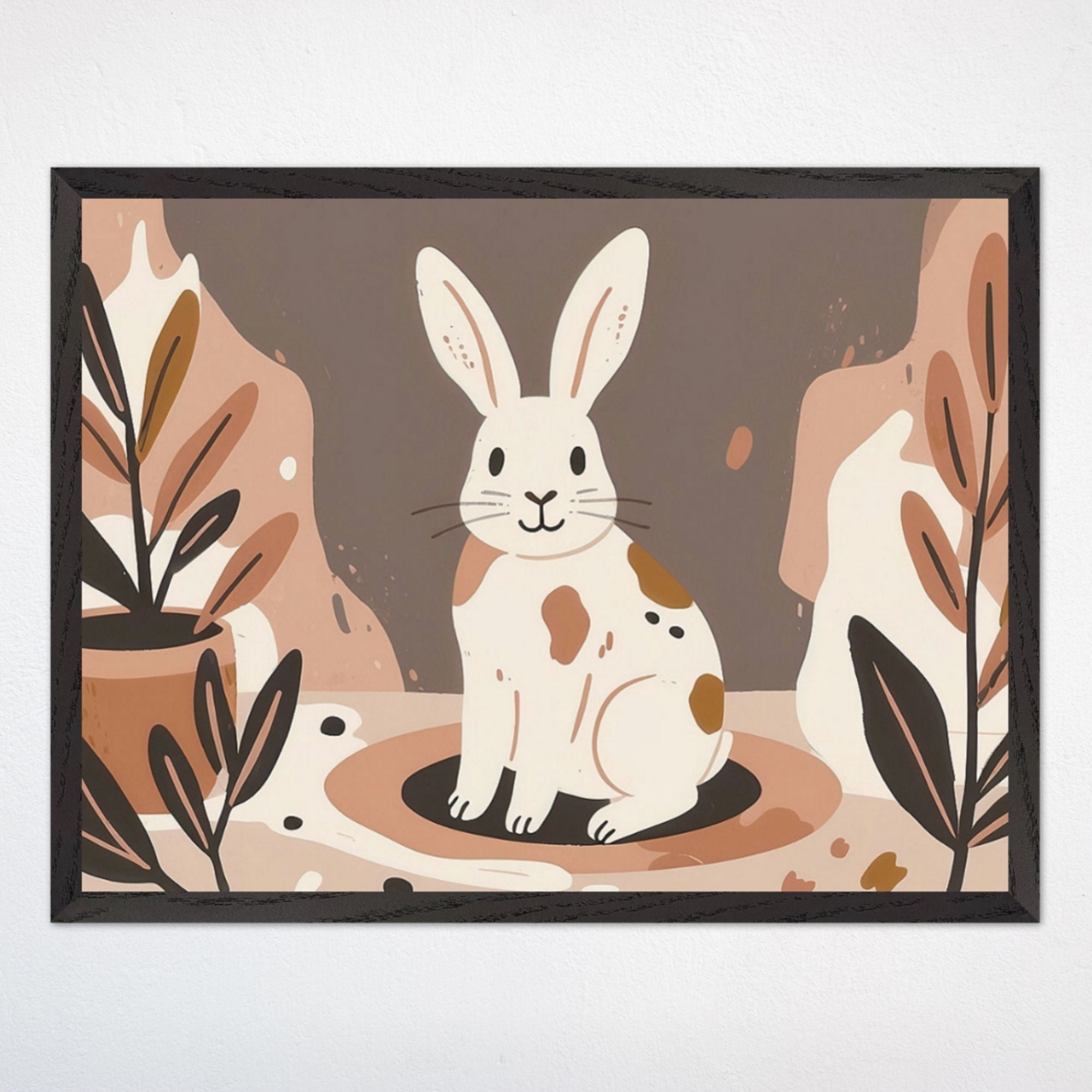 Bunny Wall Art for Nursery and Kids Rooms - Cottontail Calm