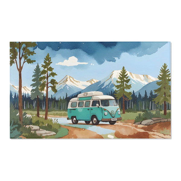 Camping Rug for Nursery and Kids Rooms - Van Voyage