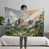 Mountain personalized blanket for newborn and kids - Peaks and Pines