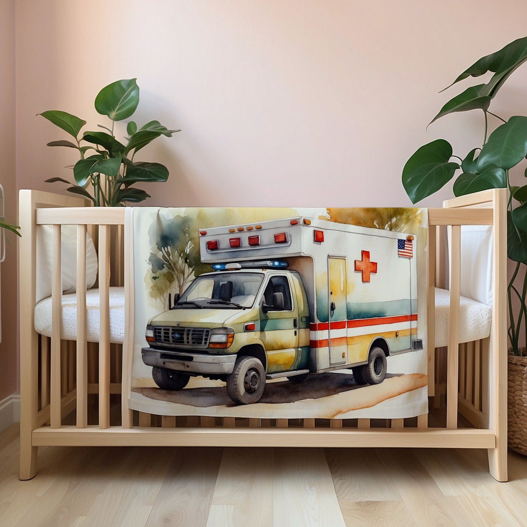 Ambulance personalized blankets for kids and babies - Emergency Express