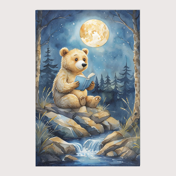 Bear Area Rug for Nursery and Kids Rooms - Forest Fables