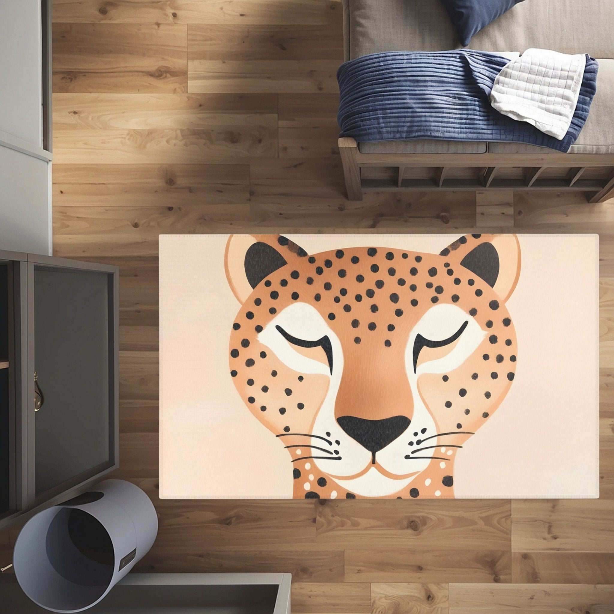 Nursery and Kids Cheetah Rug - Dapper Dots