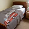 Fire Truck personalized name blankets - Rapid Red Rover