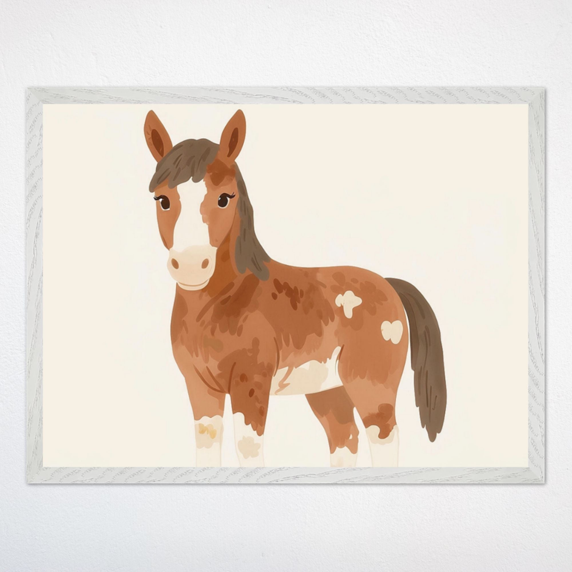 Horse Wall Decor for Kids and Baby Rooms - Playful Pony