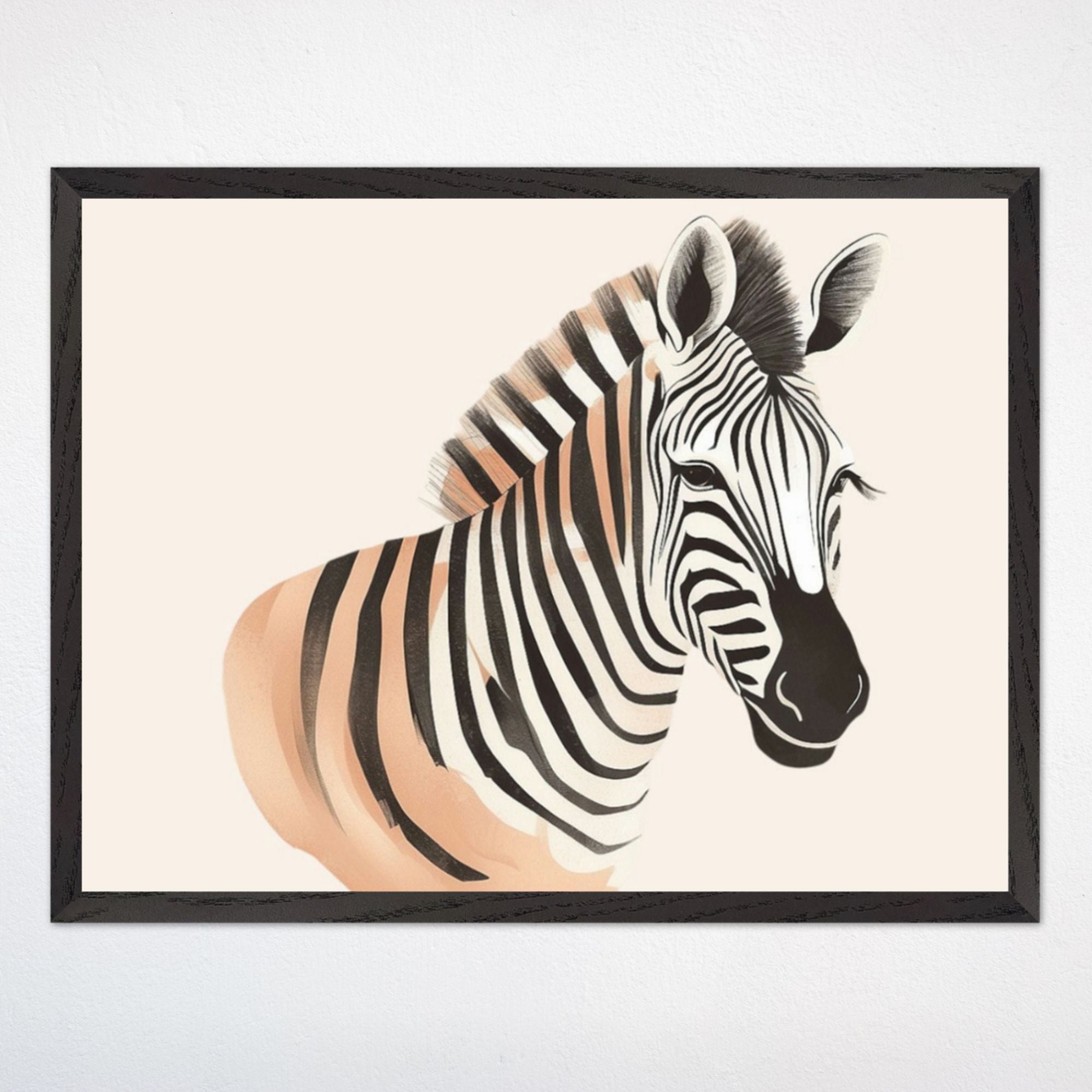 Zebra Wall Art for Nursery and Kids Rooms - Stripe Savvy