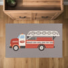 Firetruck Rug for Nursery and Kids Rooms - Rapid Red Rover