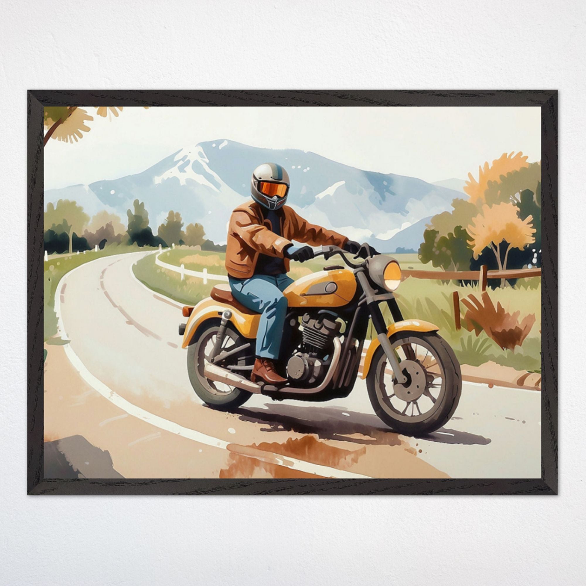 Motorcycle Wall Art for Playroom and Kids Rooms - Biker Buddy