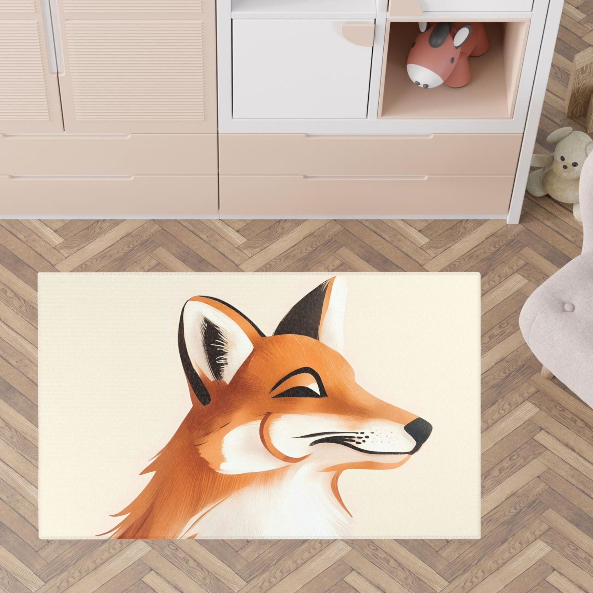 Kids and Nursery Fox Rug - Foxy Smirk