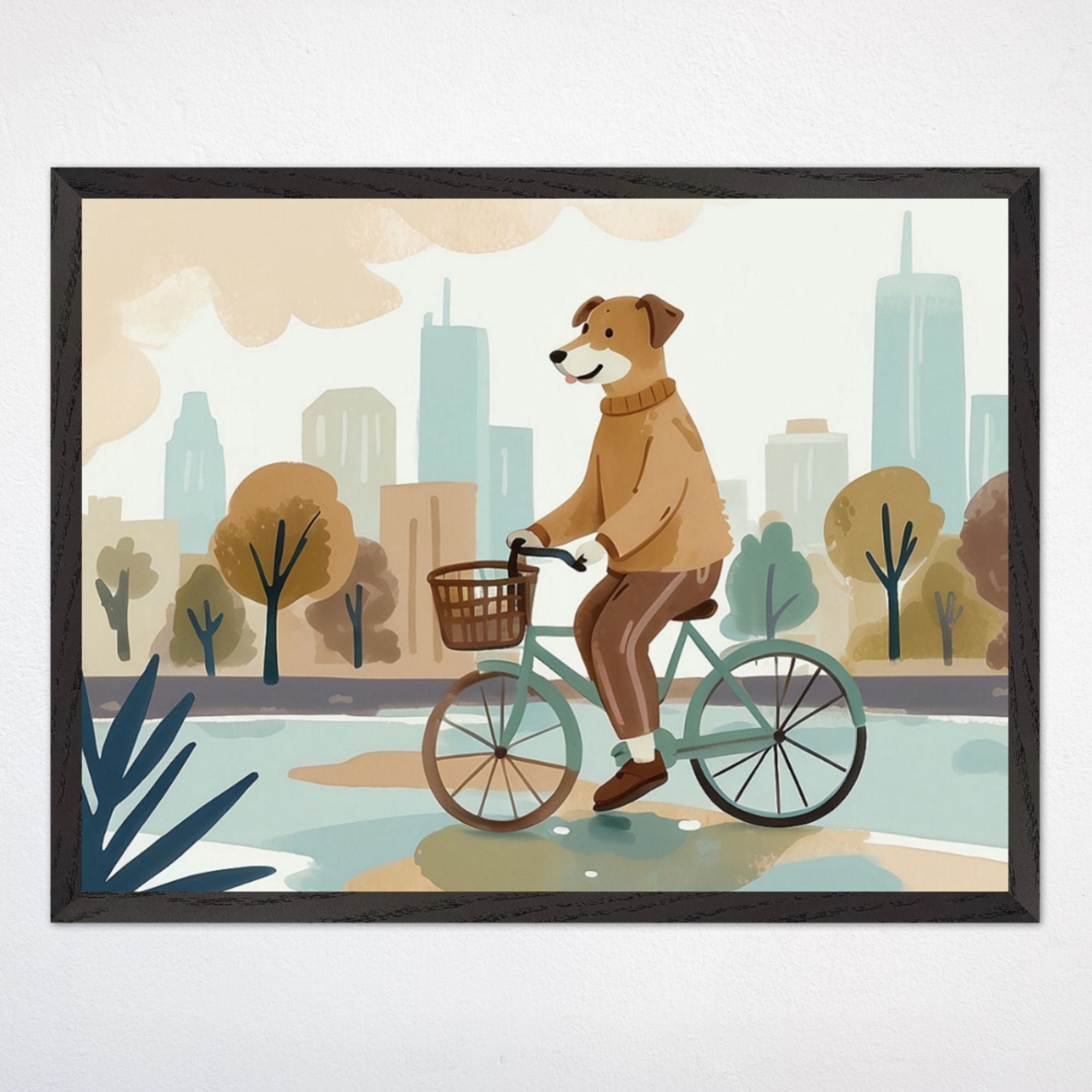 Dog Wall Decor for Kids and Nursery Rooms - Pedal Pooch