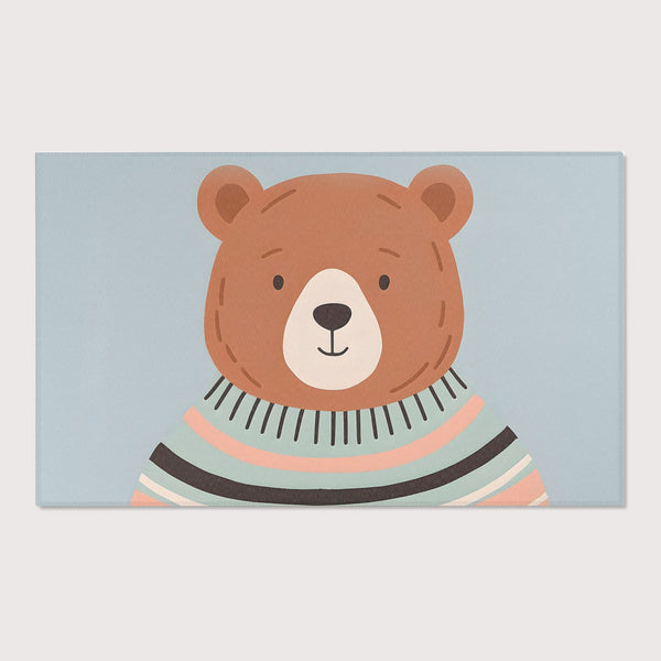 Bear Area Rug for Nursery and Kids Rooms - Trendy Teddy