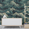 Ocean Wallpaper for Nursery and Kids Rooms - Wave Symphony