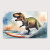 Dinosaur Rug for Kids and Nursery Rooms - Surfin' Saurus