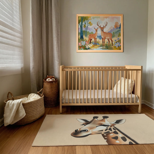 Deer Wall Decor for Kids and Baby Rooms - Fawn and Buck