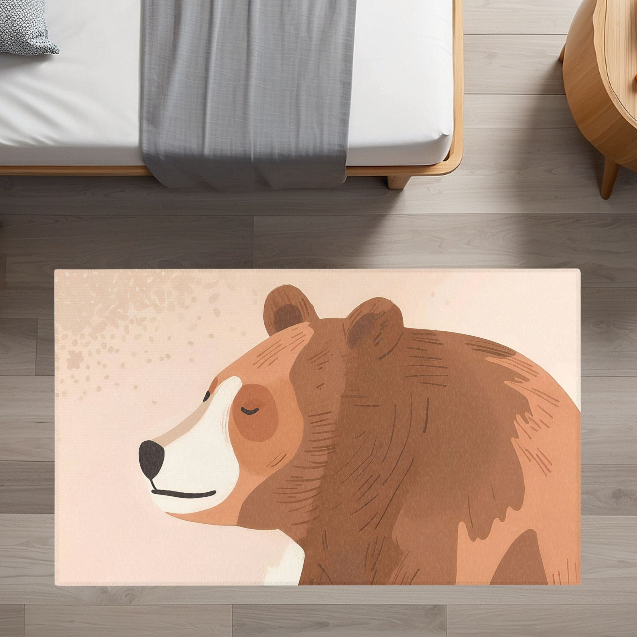 Bear Rug for Nursery and Kids Rooms - Calm and Cozy