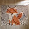 Fox personalized name blankets - Foxy Fluff