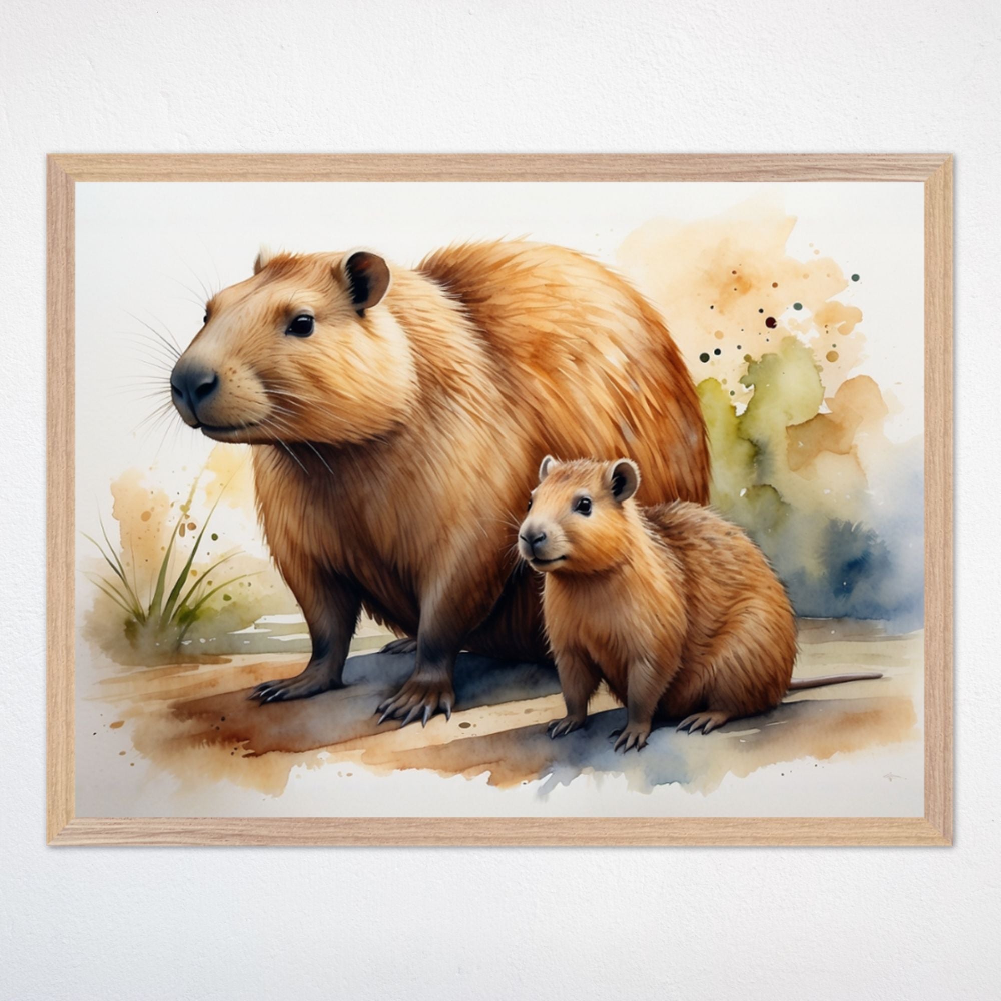 Capybara Wall Art for Nursery and Kids Rooms - Cappy Crew