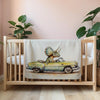 Car personalized blanket for newborn and kids - Dino Drive Time