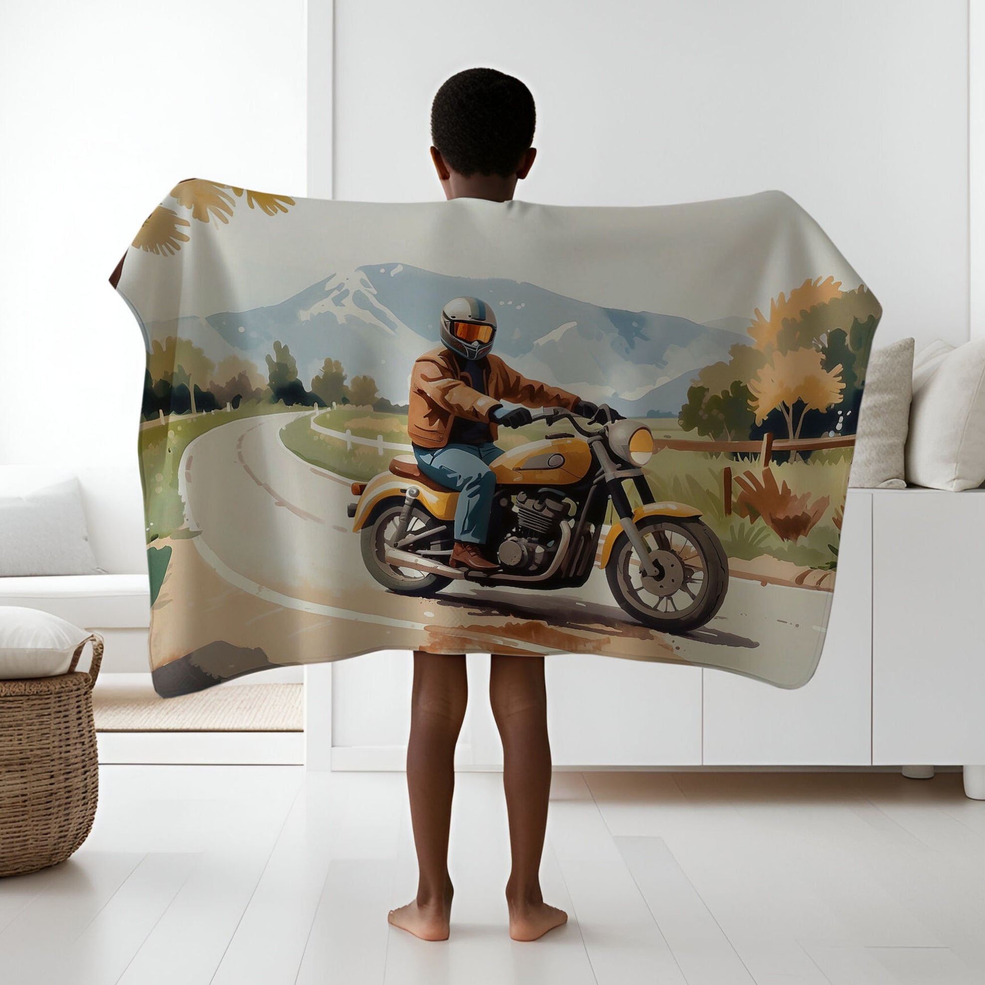 Motorcycle personalized name blankets - Biker Buddy