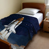 Space personalized children's blankets - Rocket Dreams