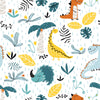 Dinosaur Theme Nursery Wallpaper - Prehistoric Playtime