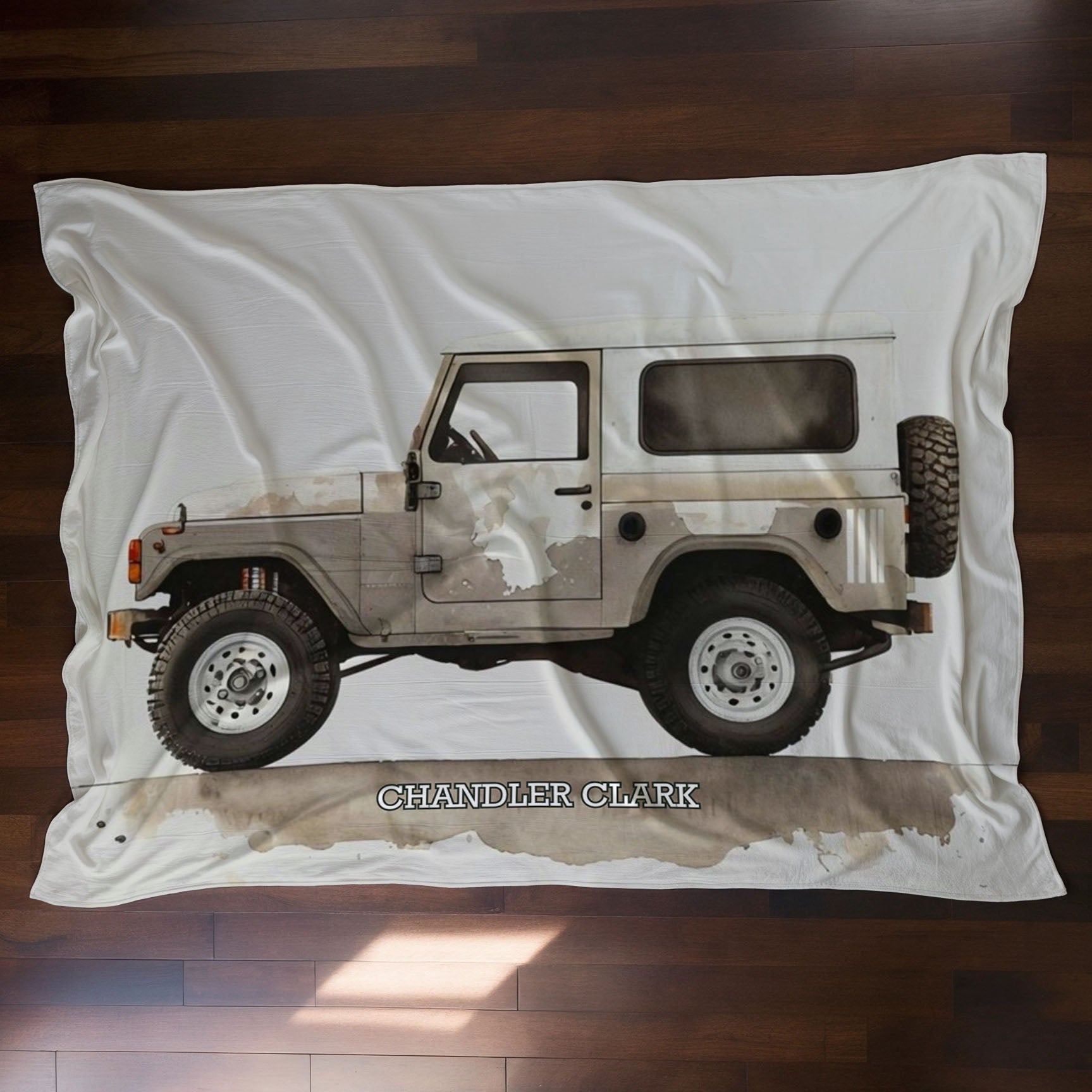 Car personalized name blankets - Jeep Joy