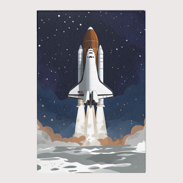 Nursery and Kids Space Rug - Rocket Dreams