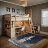 Nursery and Kids Space Rug - Rocket Dreams