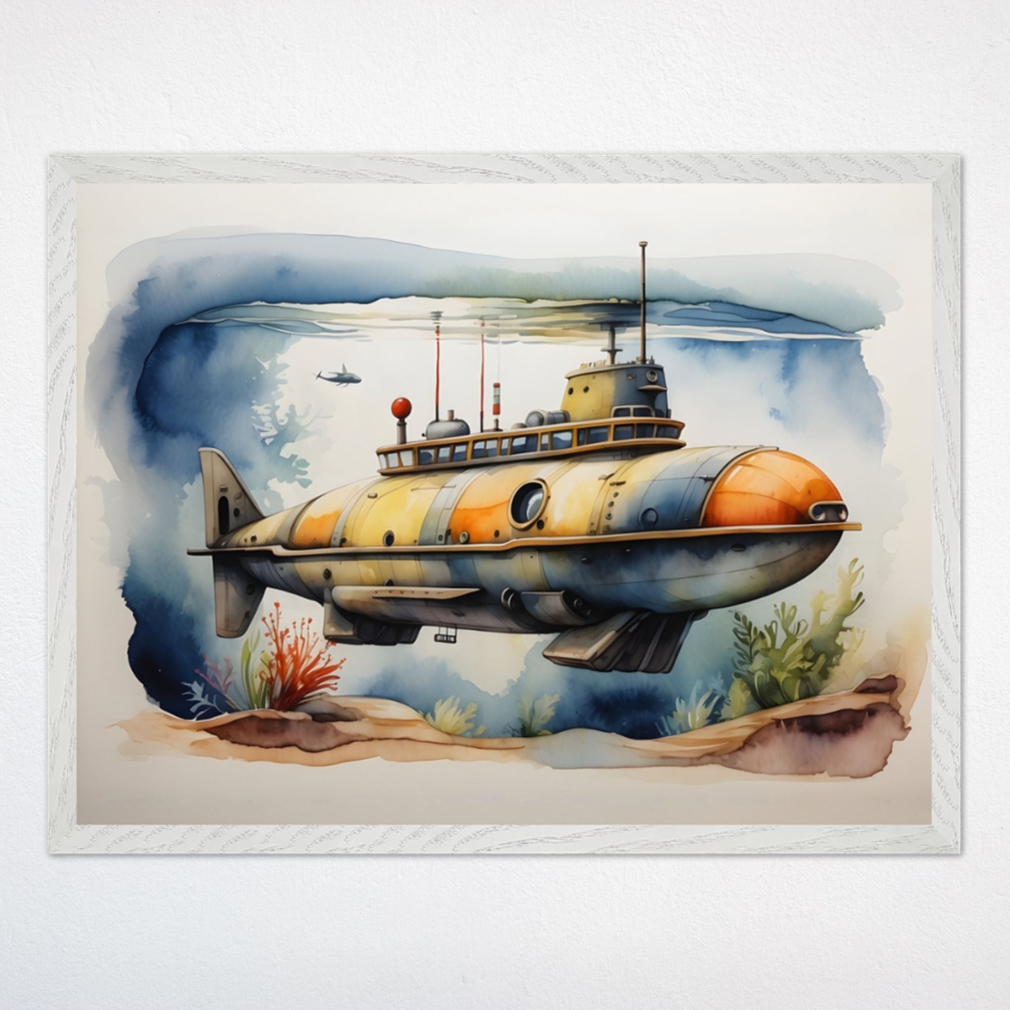 Submarine Wall Decor for Kids and Nursery Rooms - Deep Sea Explorer