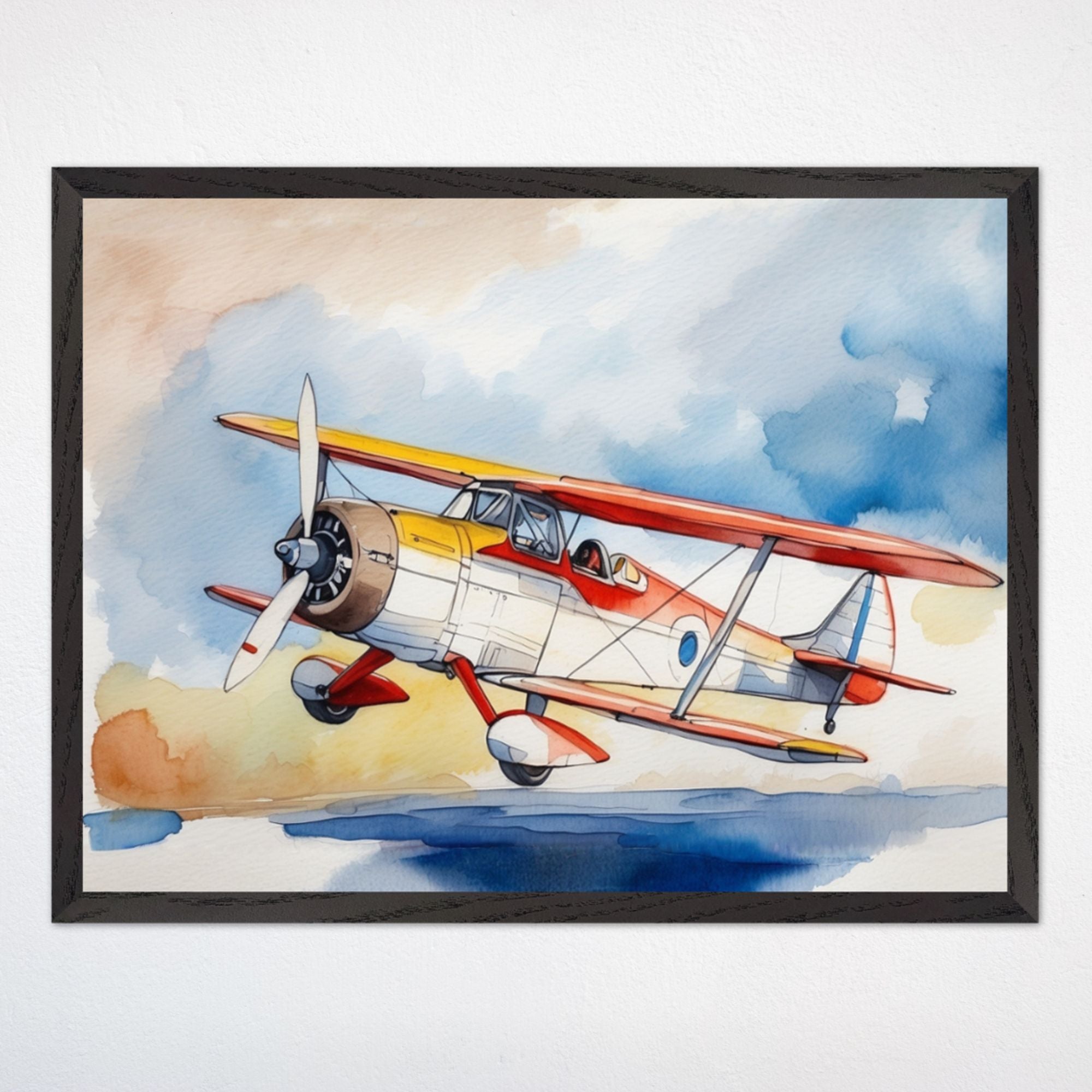 Airplane Wall Decor for Playroom and Kids Rooms - Cloud Cruiser Charlie