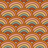 Rainbow Wallpaper Peel and Stick or Traditional - Retro Rainbows