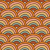 Rainbow Wallpaper Peel and Stick or Traditional - Retro Rainbows