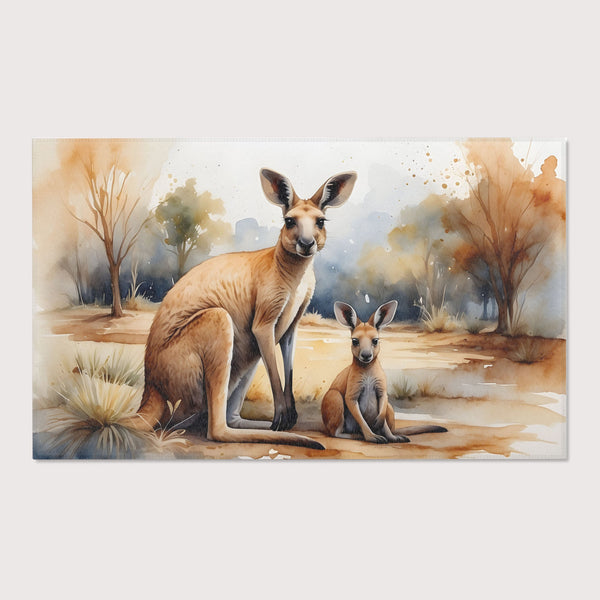 Kangaroo Area Rug for Nursery and Kids Rooms - Bouncing Buddies