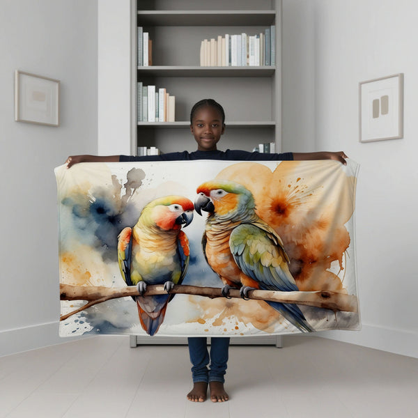 Bird personalized blanket for newborn and kids - Squawk Squad