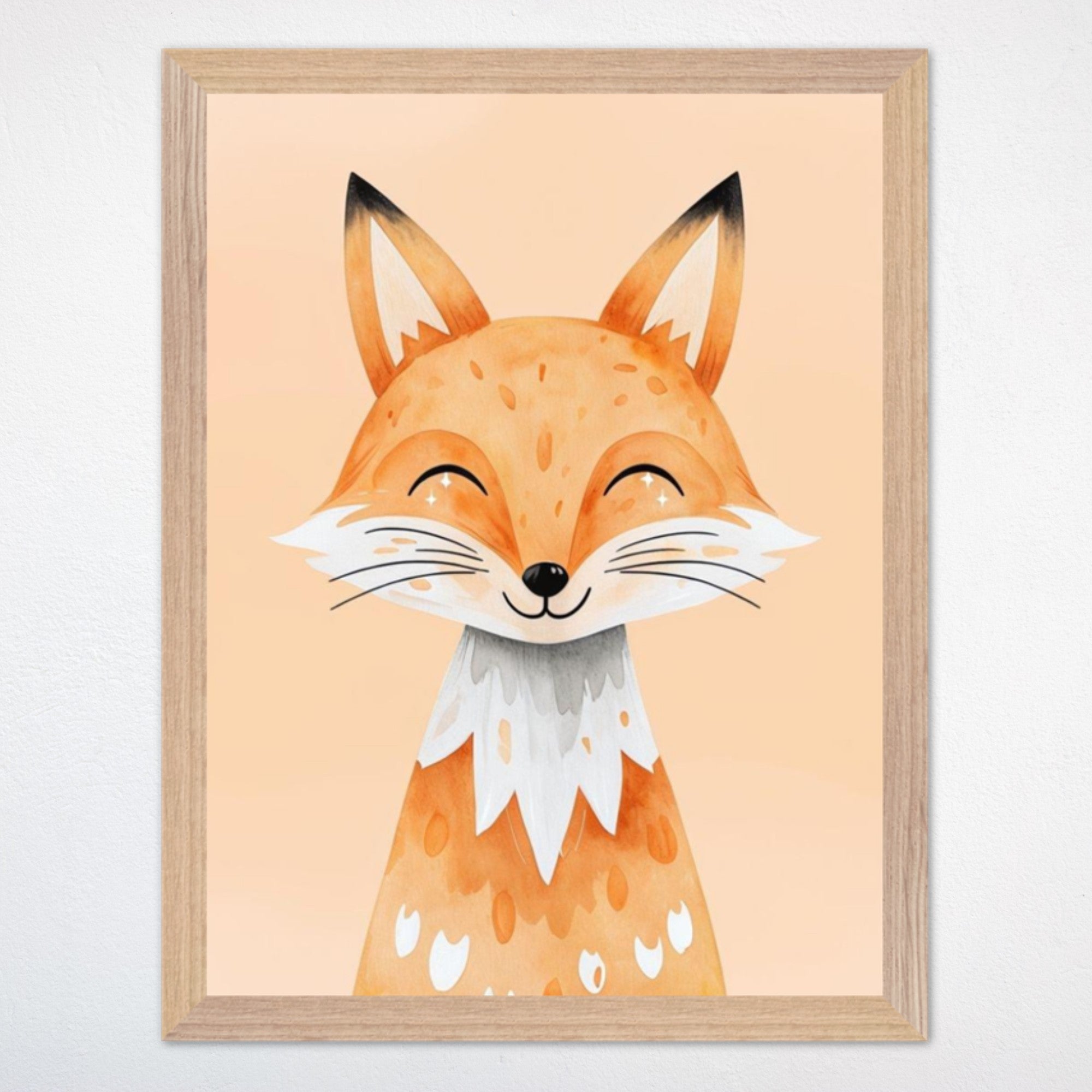 Fox Wall Decor for Kids and Baby Rooms - Fuzzy Fox