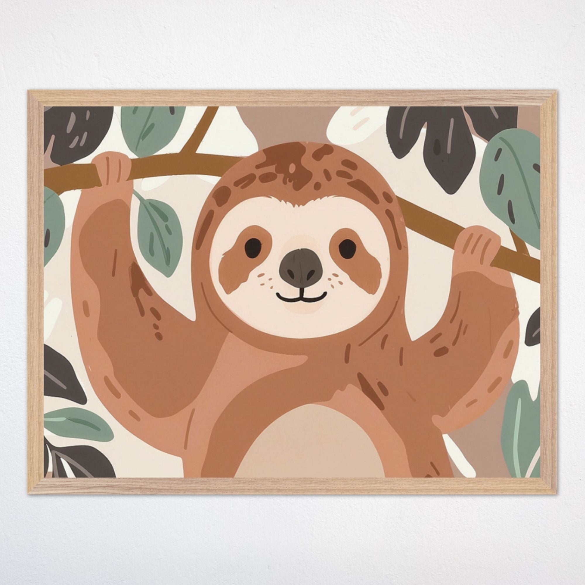 Sloth Wall Decor for Kids and Baby Rooms - Chillaxing Sloth